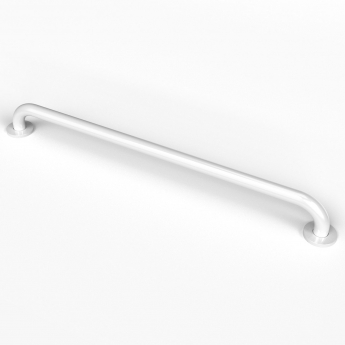 Nymas NymaPRO Stainless Steel Grab Rail 35mm Diameter 900mm Length - White