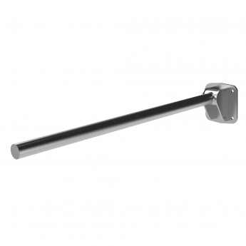 Nymas NymaPRO Premium Friction Single Arm Grab Rail with Exposed Fixings 800mm Length - Satin