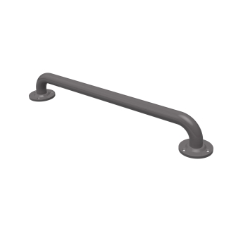 Nymas NymaPRO Round Flange Robust Steel Grab Rail 35mm Diameter 450mm Length - Grey | Product Image