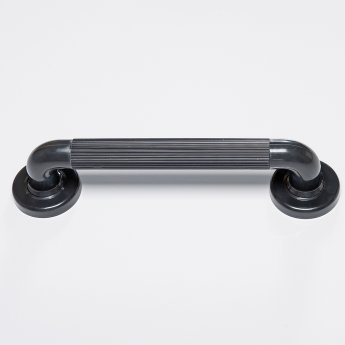 Nymas NymaPRO Plastic Fluted Grab Rail with Concealed Fixings 300mm Length - Black