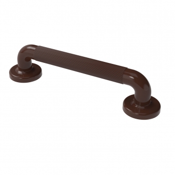 Nymas NymaPRO Plastic Fluted Grab Rail with Concealed Fixings 300mm Length - Brown