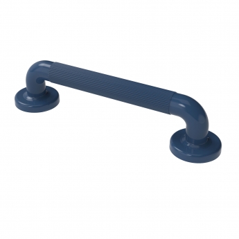Nymas NymaPRO Plastic Fluted Grab Rail with Concealed Fixings 300mm Length - Dark Blue