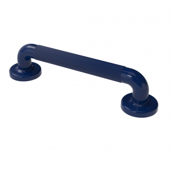 Nymas NymaPRO Plastic Fluted Grab Rail with Concealed Fixings 300mm Length - Electric Blue