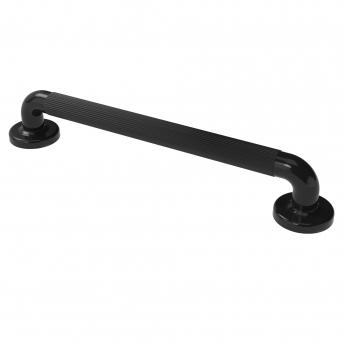 Nymas NymaPRO Plastic Fluted Grab Rail with Concealed Fixings 450mm Length - Black