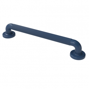 Nymas NymaPRO Plastic Fluted Grab Rail with Concealed Fixings 450mm Length - Dark Blue