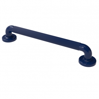 Nymas NymaPRO Plastic Fluted Grab Rail with Concealed Fixings 450mm Length - Electric Blue