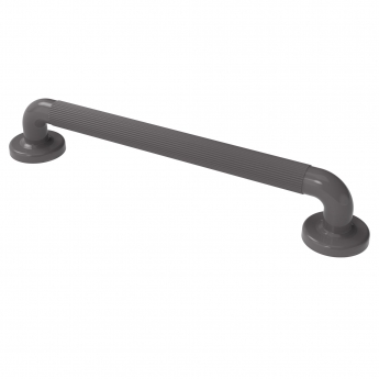 Nymas NymaPRO Plastic Fluted Grab Rail with Concealed Fixings 450mm Length - Grey