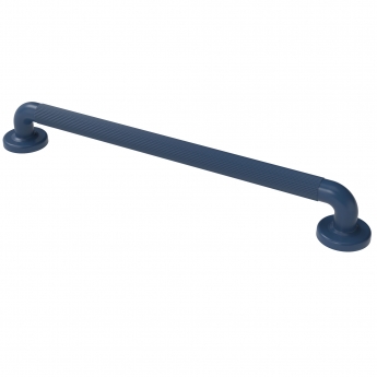 Nymas NymaPRO Plastic Fluted Grab Rail with Concealed Fixings 600mm Length - Dark Blue