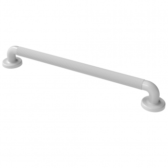 Nymas NymaPRO Plastic Fluted Grab Rail with Concealed Fixings 600mm Length - White