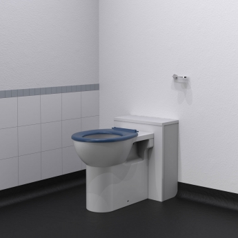 Nymas NymaPRO Doc M Back to Wall Toilet Ware Set - Dark Blue Ring Seat