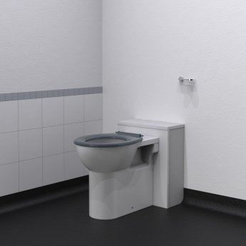 Nymas NymaPRO Doc M Back to Wall Toilet Ware Set - Dark Grey Ring Seat