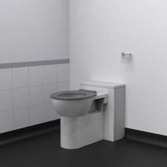 Nymas NymaPRO Doc M Back to Wall Toilet Ware Set - Grey Ring Seat