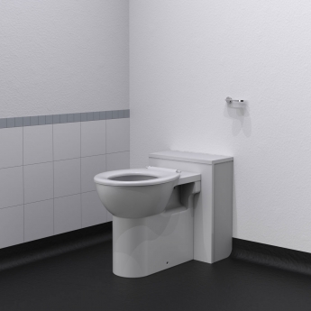 Nymas NymaPRO Doc M Back to Wall Toilet Ware Set - White Ring Seat