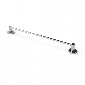 Nymas NymaSTYLE Brass Towel Rail with Concealed Fixings 450mm Length - Polished Chrome