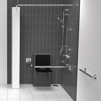 Nymas NymaSTYLE Doc M Shower Pack with Concealed Valves and Slimline Seat - Polished