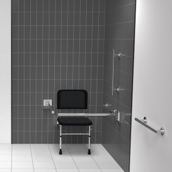 Nymas NymaSTYLE Doc M Changing Room Pack with Concealed Fixings - Polished Grab Rails