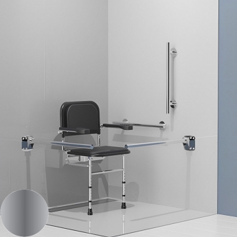 Nymas NymaSTYLE Doc M Changing Room Pack with Concealed Fixings - Satin Grab Rails
