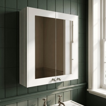 Old London Ashwick 600mm 2-Door Mirrored Bathroom Cabinet | Product Image