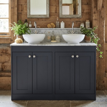 Old London Ashwick 1200mm 4-Door Floor Standing Vanity Unit with Countertop | Product Image