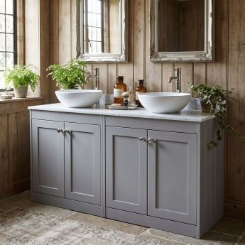 Old London Ashwick 1200mm 4-Door Floor Standing Vanity Unit with Countertop | Product Image