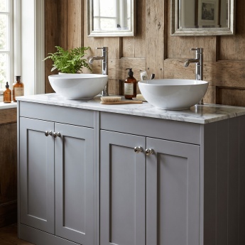 Old London Ashwick 1200mm 4-Door Floor Standing Vanity Unit with Countertop | Product Image