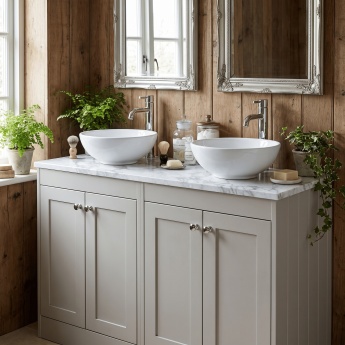 Old London Ashwick 1200mm 4-Door Floor Standing Vanity Unit with Countertop | Product Image