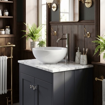 Old London Ashwick 600mm 2-Door Floor Standing Vanity Unit with Countertop | Product Image