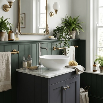 Old London Ashwick 600mm 2-Door Floor Standing Vanity Unit with Countertop | Product Image