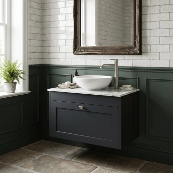 Old London Ashwick 600mm 1-Drawer Wall Hung Vanity Unit with Countertop | Product Image
