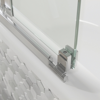 Orbit S6 Acqua Arm Four Folding Bath Screen 1500mm H x 800mm W - 6mm Glass