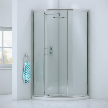 Orbit A6 Single Door Quadrant Shower Enclosure 800mm x 800mm - 6mm Glass