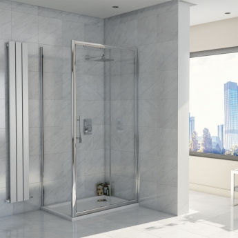 Orbit A8 Sliding Door Rectangular Shower Enclosure 1700mm x 760mm - 8mm Glass | Product Image
