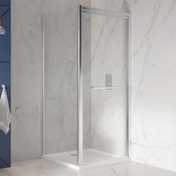 Orbit A8 In-Fold Door Square Shower Enclosure - 8mm Glass