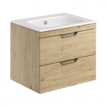 Orbit Aubrey 600mm 2-Drawer Wall Hung Vanity Unit