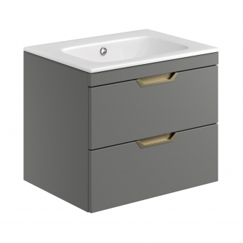Orbit Aubrey 600mm 2-Drawer Wall Hung Vanity Unit
