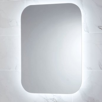 Orbit Aura LED Bathroom Mirror with Demister Pad and Shaver Socket 800mm H x 600mm W
