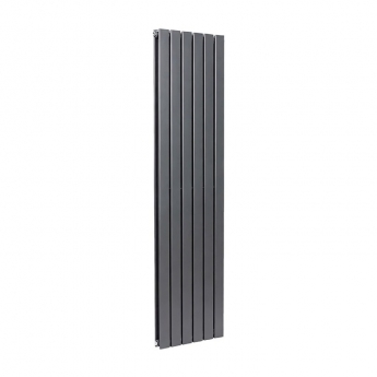 Orbit Bravo Double Designer Vertical Radiator 1600mm H x 408mm W - Anthracite