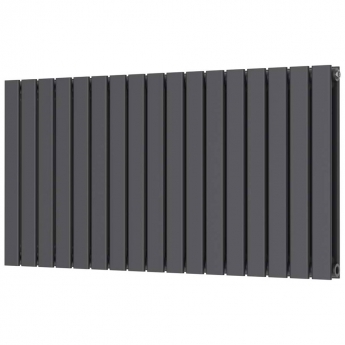 Orbit Bravo Double Designer Horizontal Radiator 600mm H x 1158mm W - Anthracite