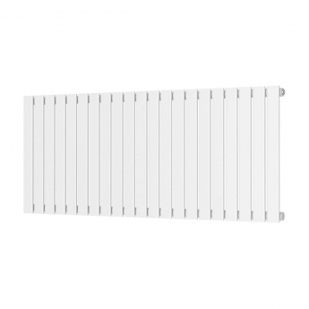 Orbit Bravo Single Designer Horizontal Radiator 600mm H x 1430mm W - White