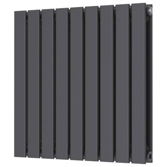 Orbit Bravo Double Designer Horizontal Radiator 600mm H x 614mm W - Anthracite