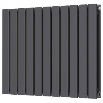 Orbit Bravo Double Designer Horizontal Radiator 600mm H x 750mm W - Anthracite
