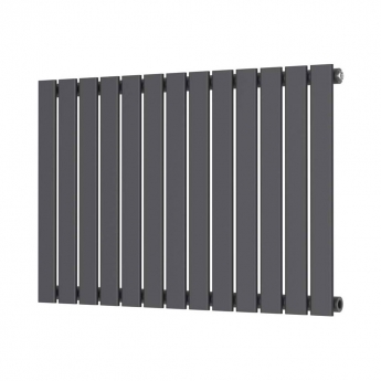 Orbit Bravo Single Designer Horizontal Radiator 600mm H x 886mm W - Anthracite