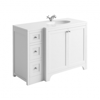 Orbit Brunswick Vanity Unit with Worktop and Basin 1200mm Wide