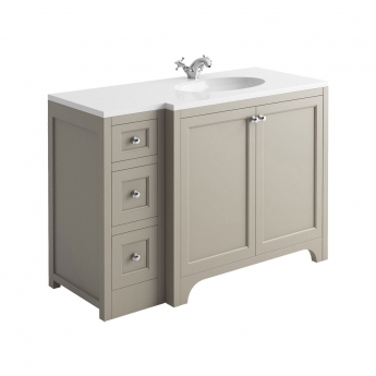 Orbit Brunswick Vanity Unit with Worktop and Basin 1200mm Wide