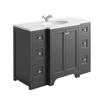 Orbit Brunswick Vanity Unit with Worktop 1200mm Wide | Product Image