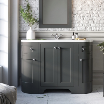 Orbit Brunswick Curved Vanity Unit 1200mm Wide | Product Image