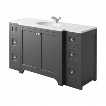 Orbit Brunswick Vanity Unit with Worktop 1500mm Wide