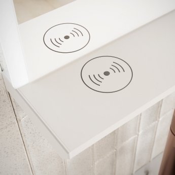 Orbit Charj LED Bathroom Mirror 700mm H x 600mm W