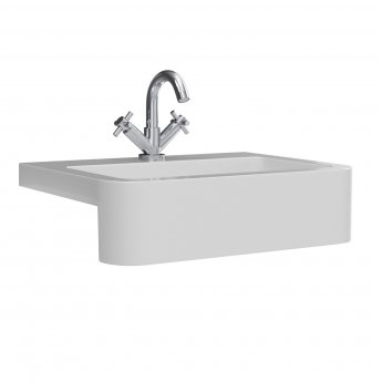 Orbit Classica Traditional Floor Standing Vanity Unit with Basin 667mm Wide - Stone Grey | Product Image