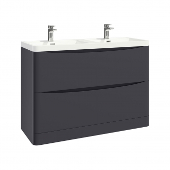 Orbit Contour 1200mm 2-Drawer Floor Standing Vanity Unit